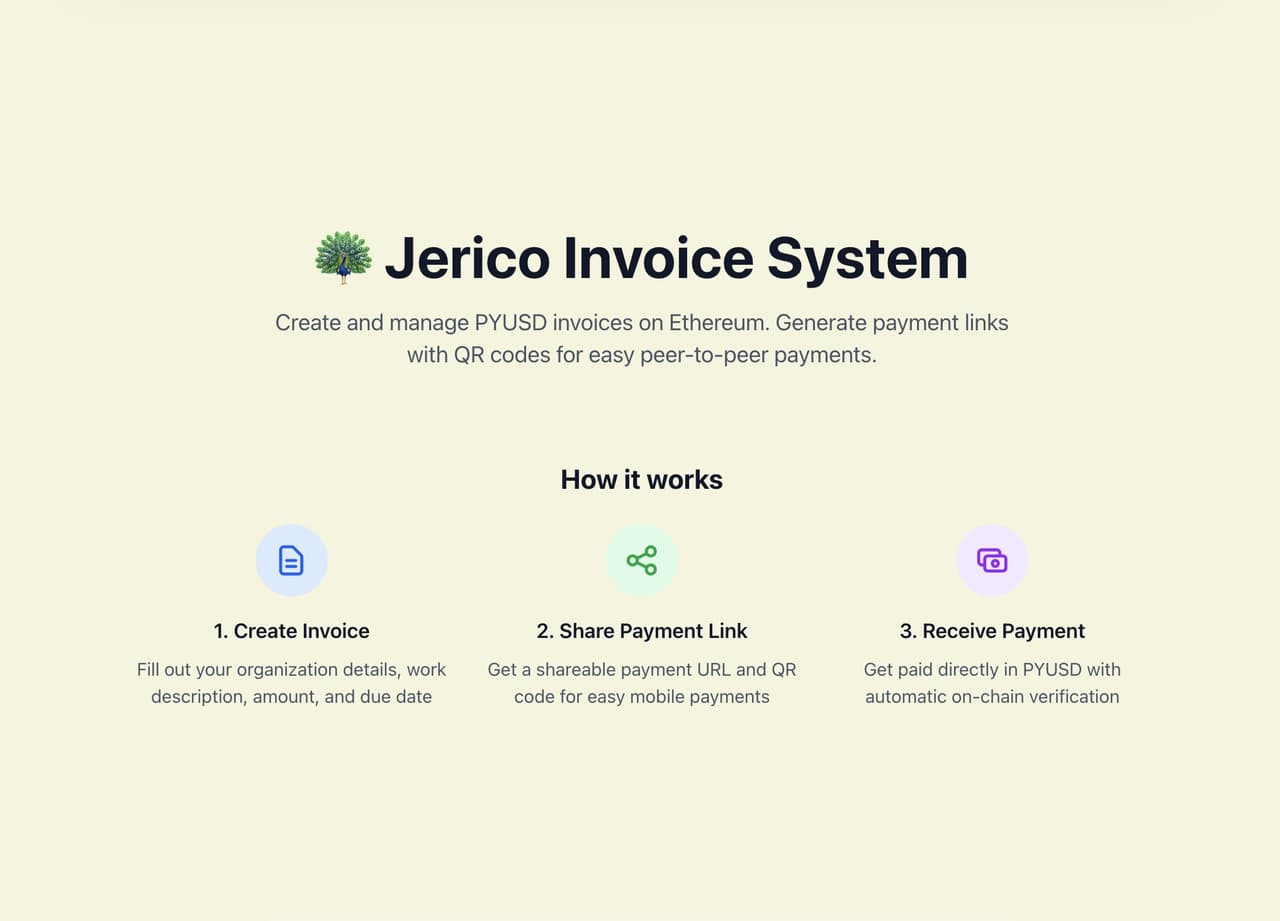 PYUSD Invoicing